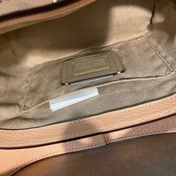 Coach Pink Crossbody Bag with Floral Accents - Picture 9 of 9